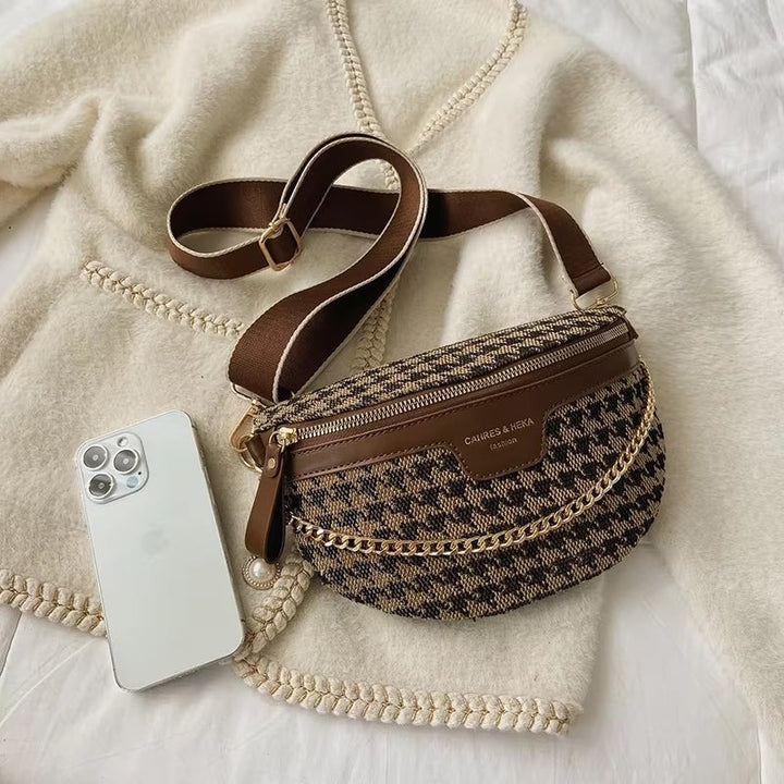 Sac ceinture à chaîne Jacquard Muse