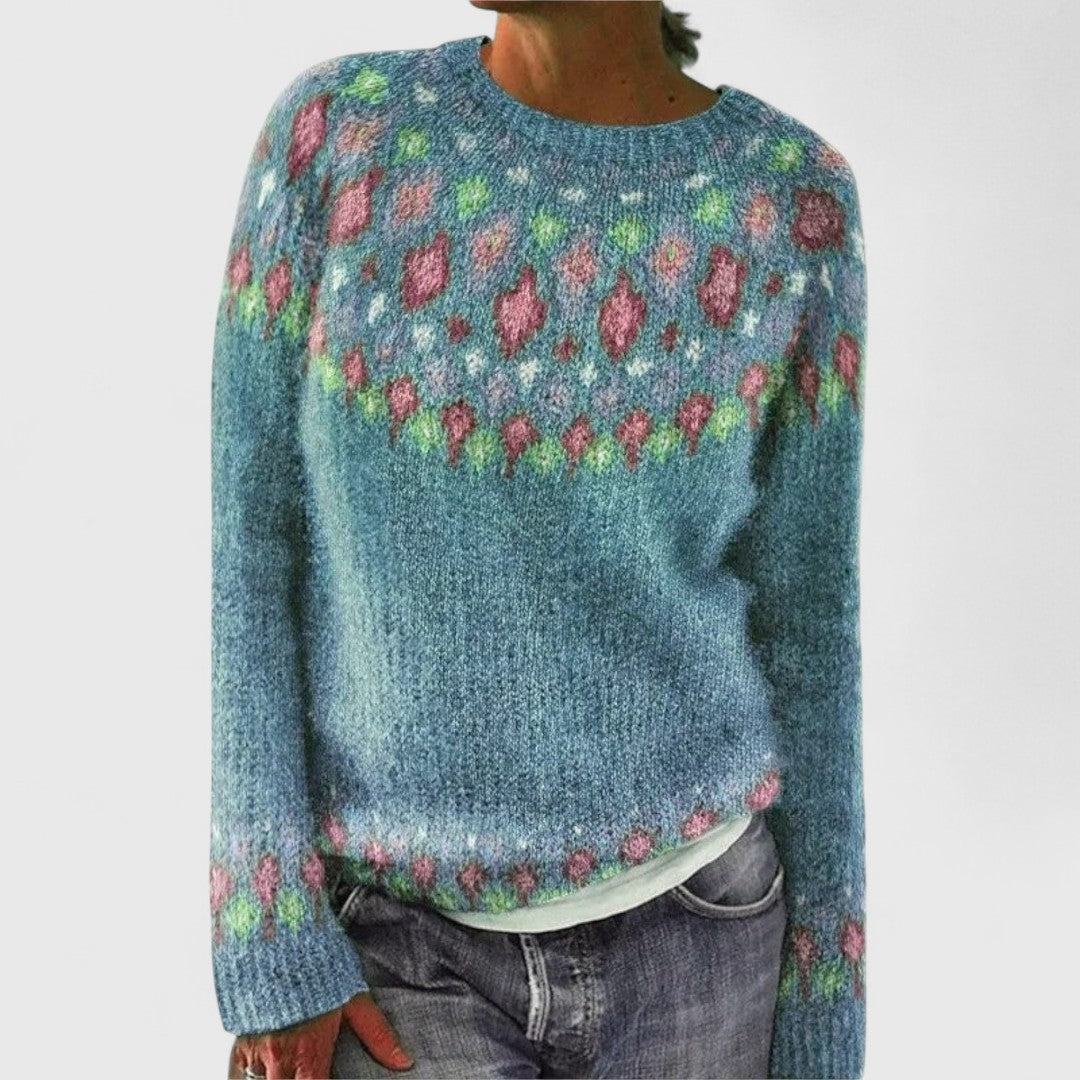Patricia - Retro Scandinavian knitted sweater