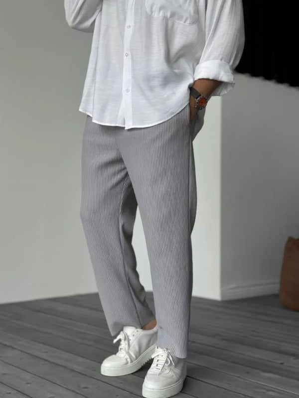 Pantalon en velours côtelé fluide