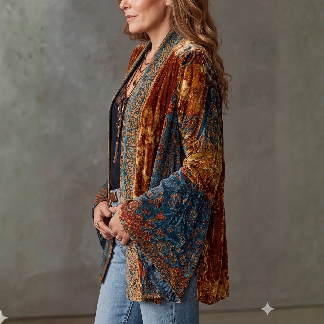 BOHO VELVET JACKET FOR WOMEN