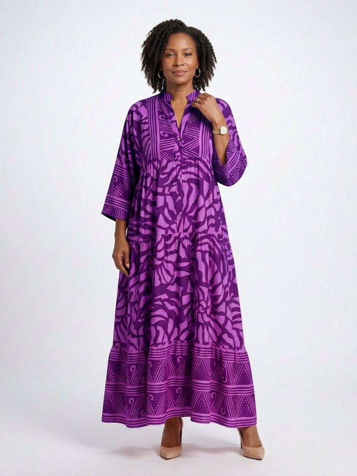 Rita | Midi Dress with Front Buttons