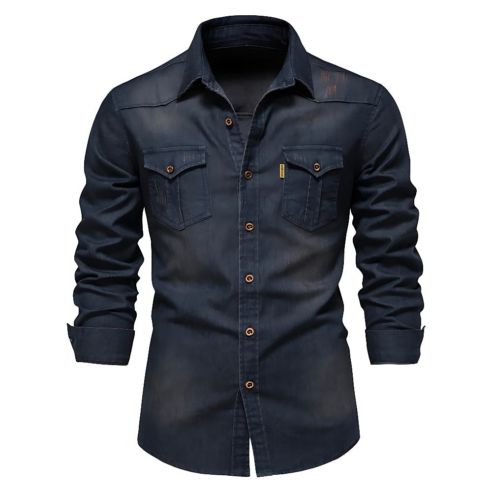 Chemise en denim de coton AdaptiveFit