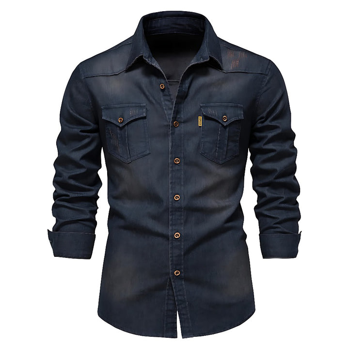 Chemise en denim de coton AdaptiveFit