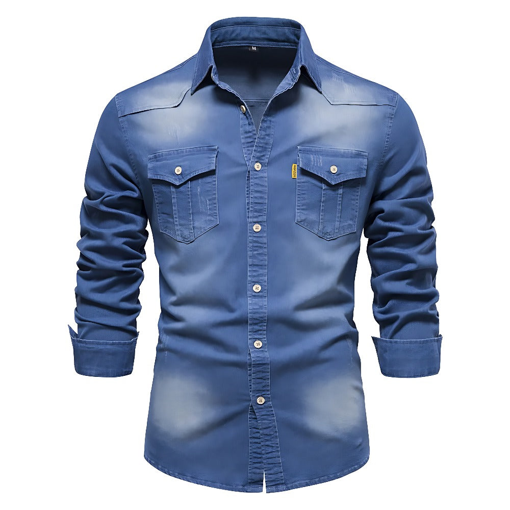 Chemise en denim de coton AdaptiveFit