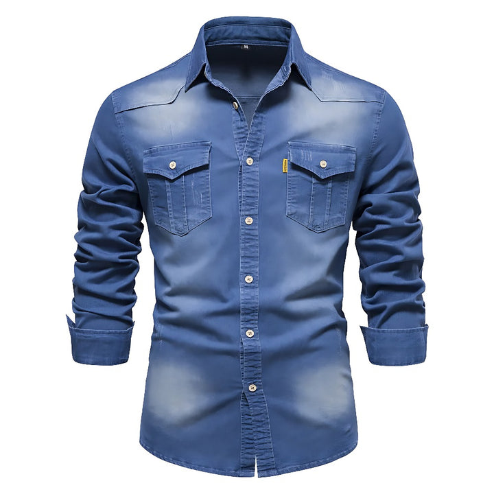 Chemise en denim de coton AdaptiveFit
