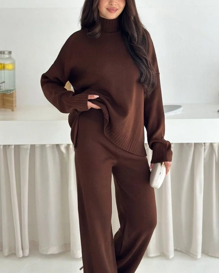 Ensemble en tricot décontracté et confortable