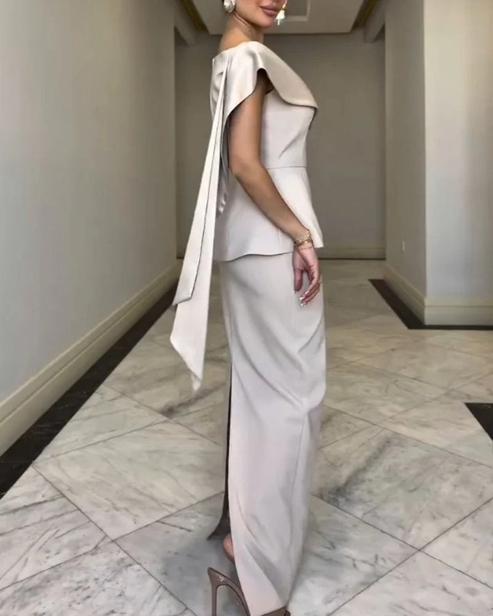 Ensemble chic haut et jupe ajourée