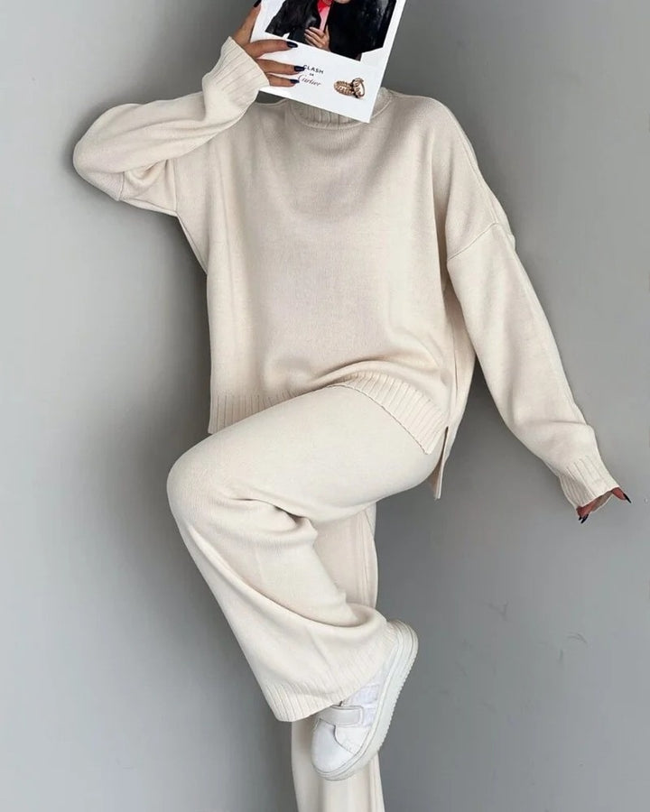 Ensemble en tricot décontracté et confortable