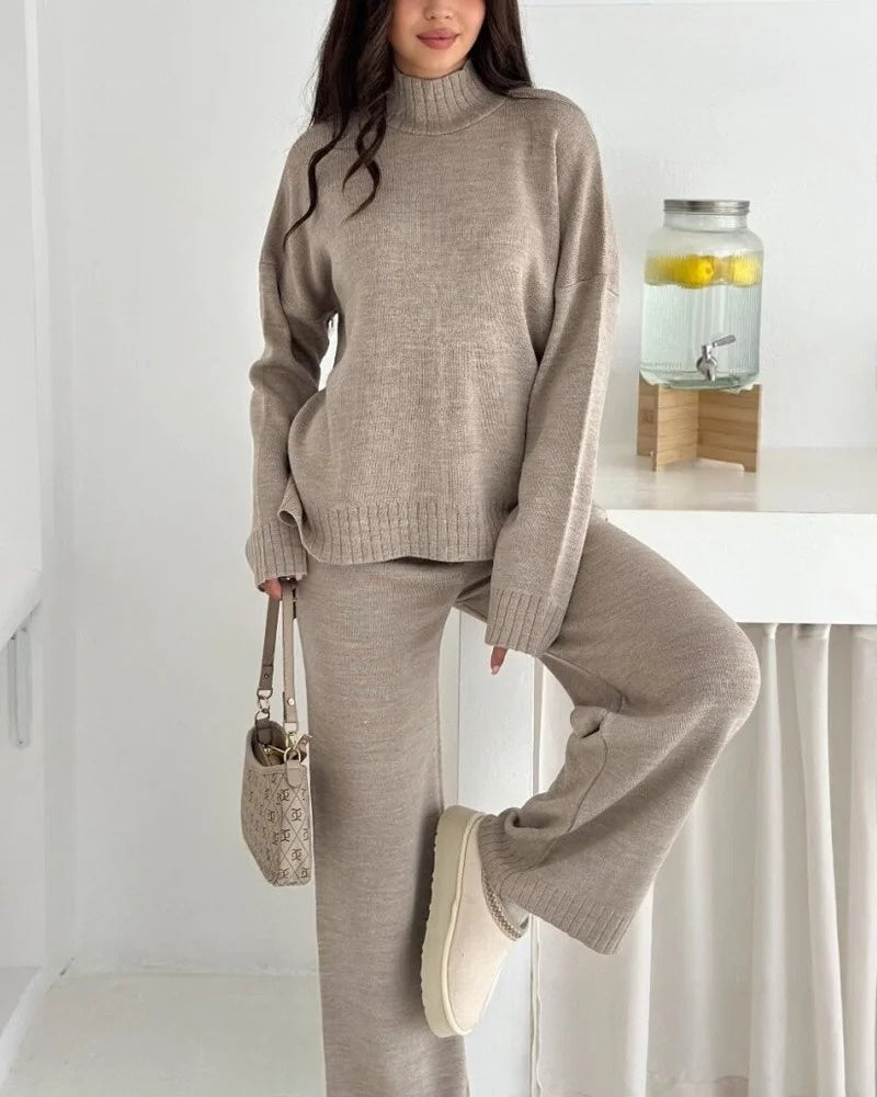 Ensemble en tricot décontracté et confortable
