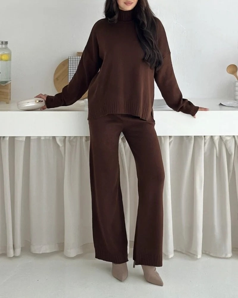 Ensemble en tricot décontracté et confortable