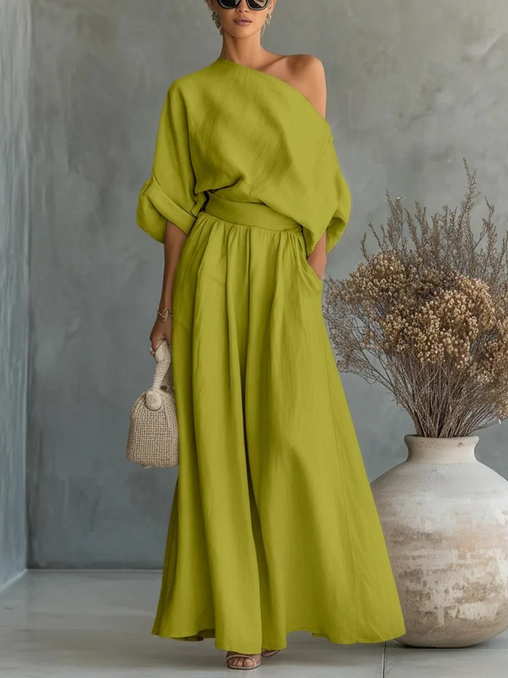 Ensemble deux pièces tendance haut bustier et pantalon
