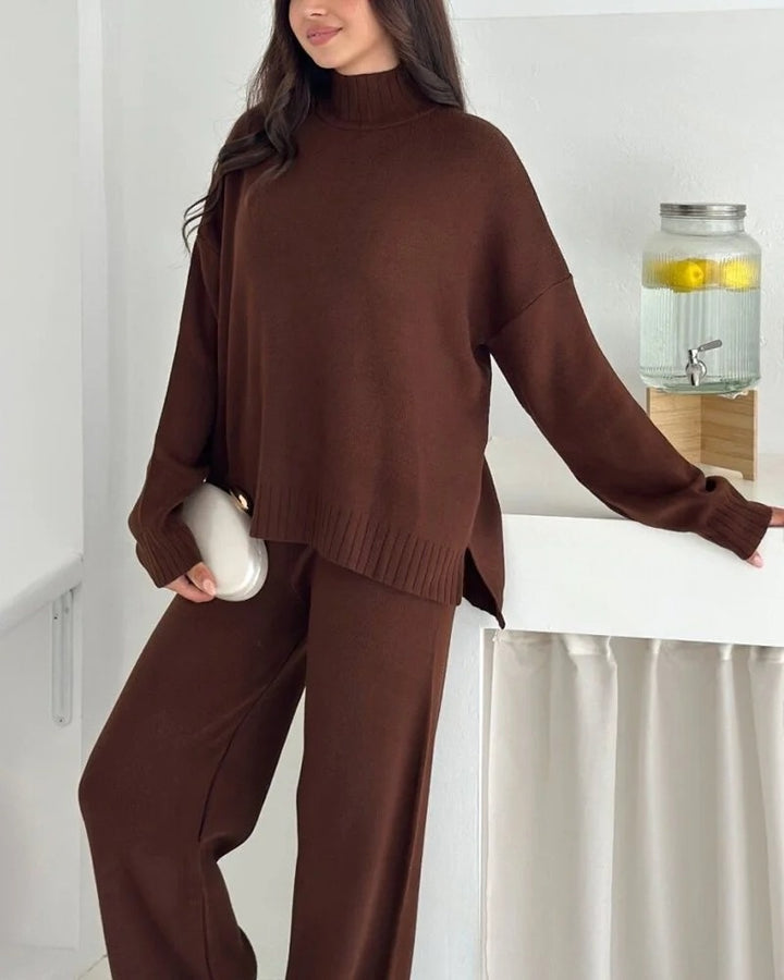 Ensemble en tricot décontracté et confortable
