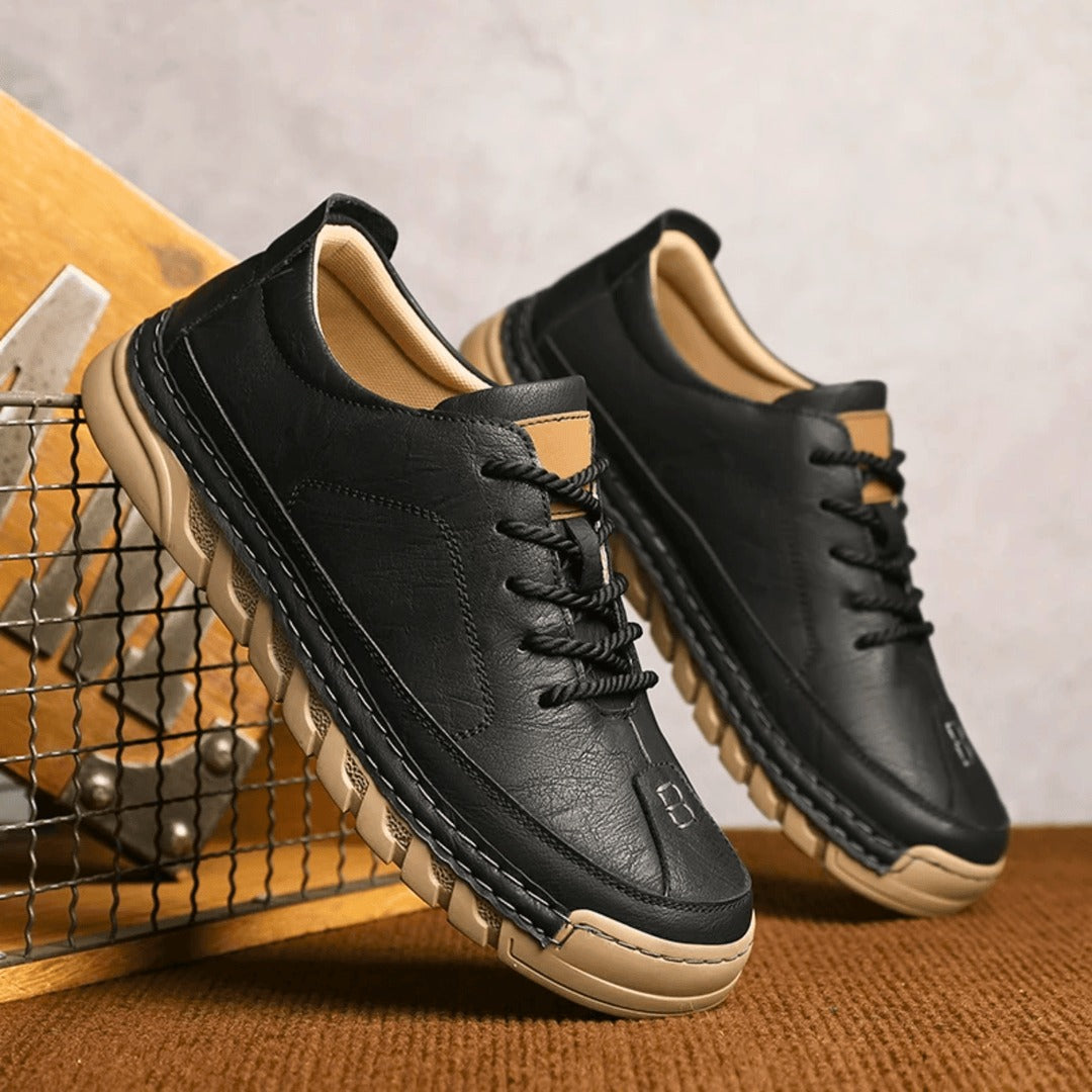 Chaussure en cuir avec semelle amortissante