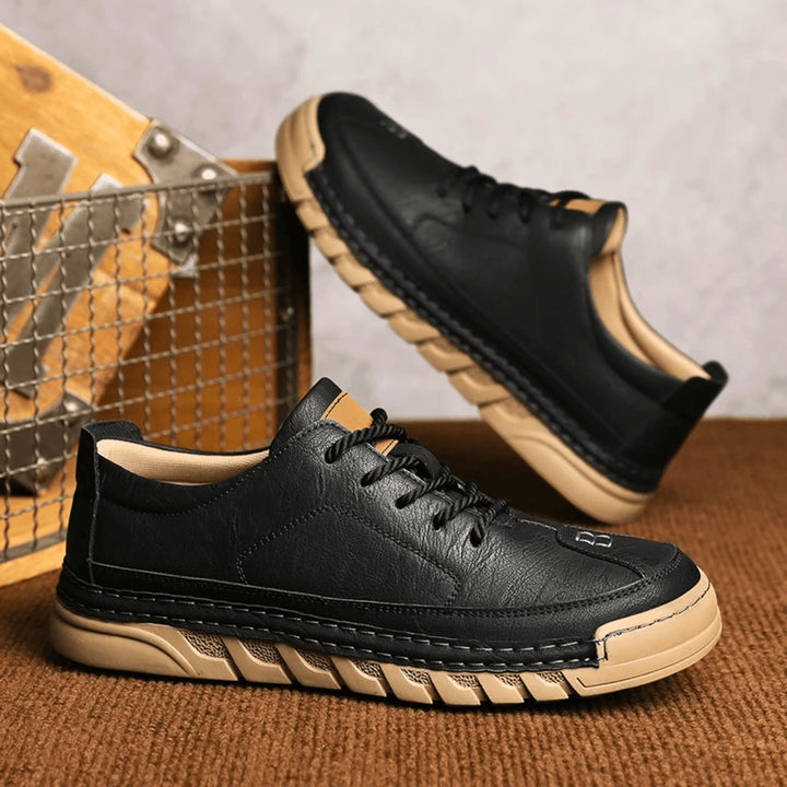 Chaussure en cuir avec semelle amortissante