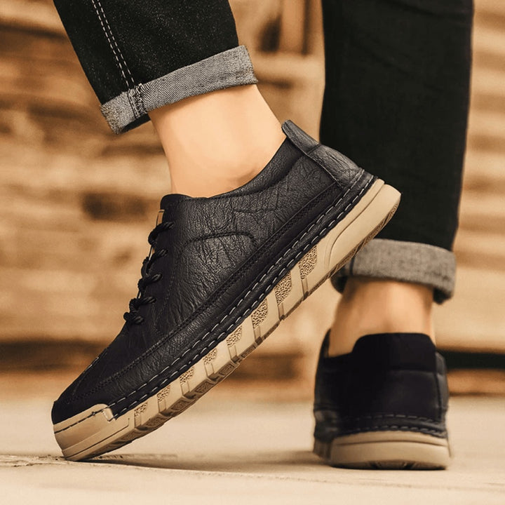 Chaussure en cuir avec semelle amortissante