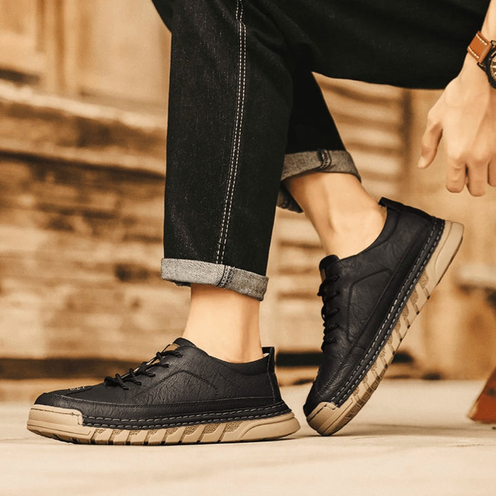 Chaussure en cuir avec semelle amortissante