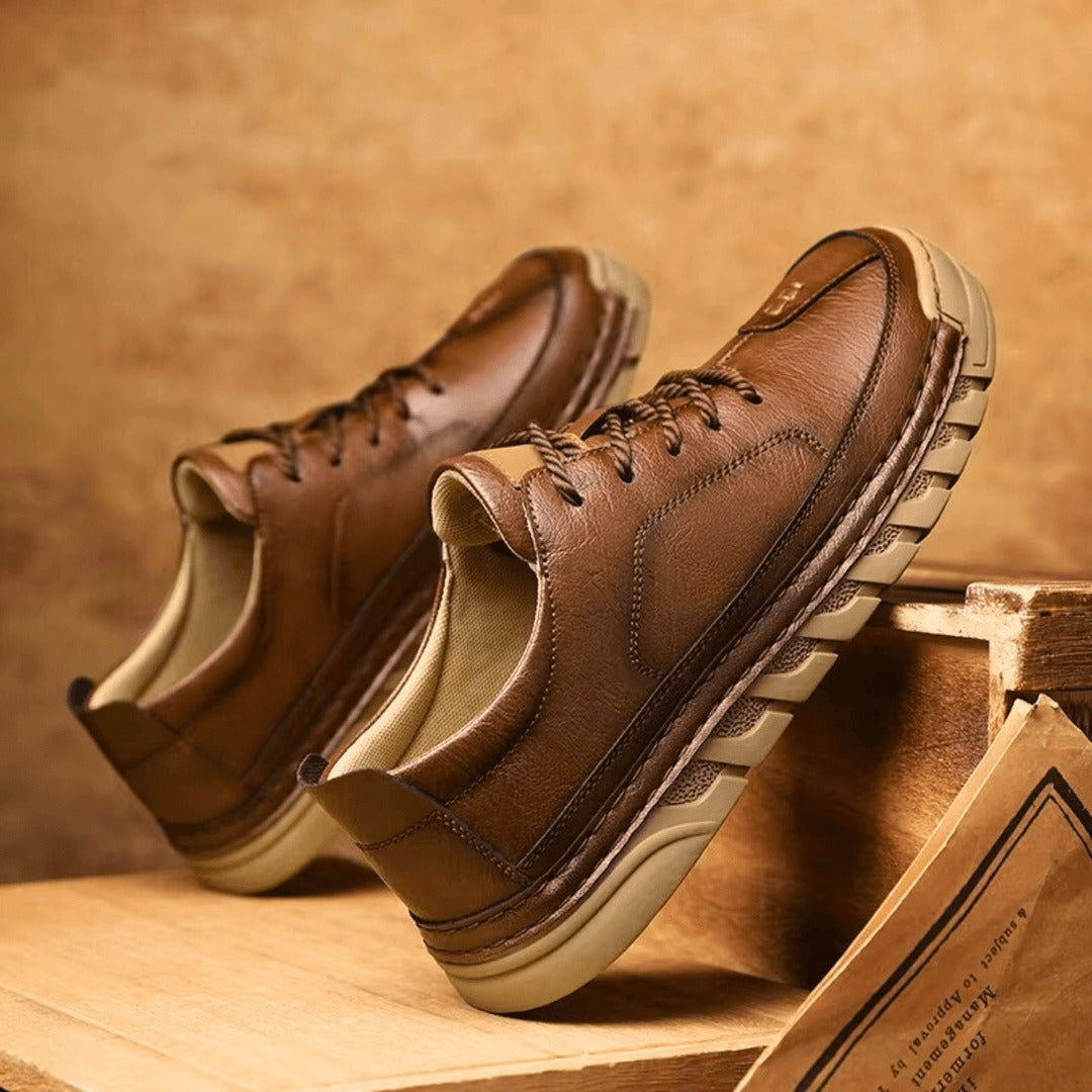 Chaussure en cuir avec semelle amortissante