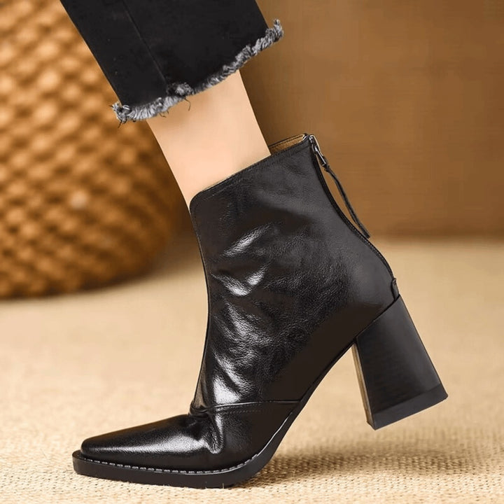 Bottines en cuir haut de gamme claudia
