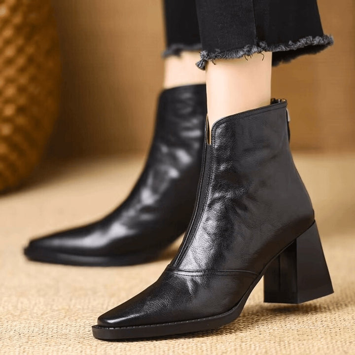 Bottines en cuir haut de gamme claudia