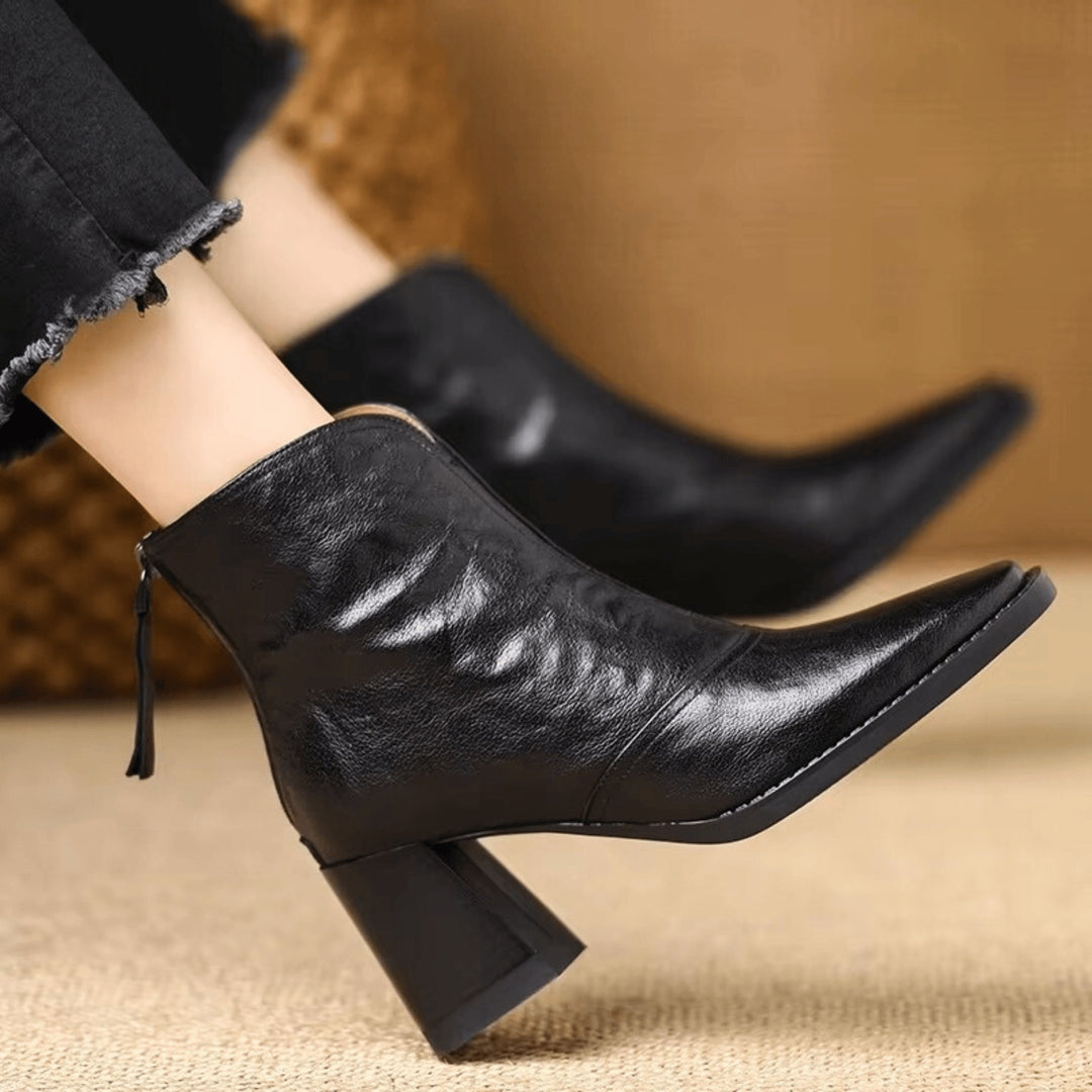 Bottines en cuir