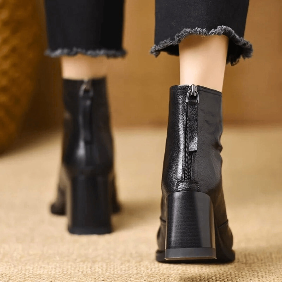 Bottines en cuir