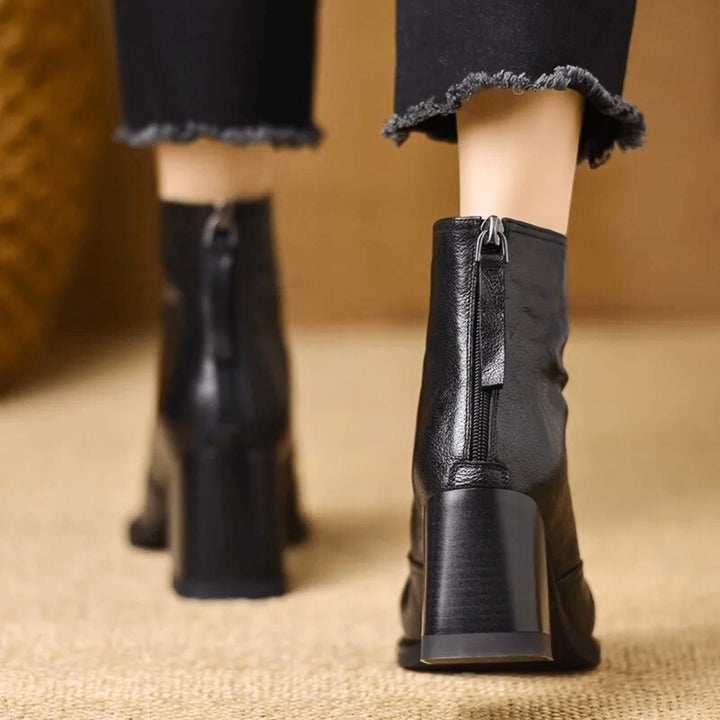 Bottines en cuir