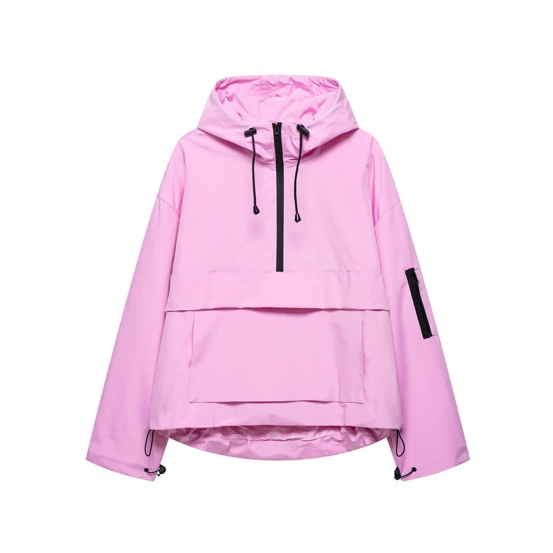 Harper | Sudadera con Capucha para Mujer, Anorak Acolchado con Media Cremallera