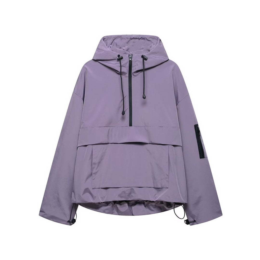 Harper | Sudadera con Capucha para Mujer, Anorak Acolchado con Media Cremallera