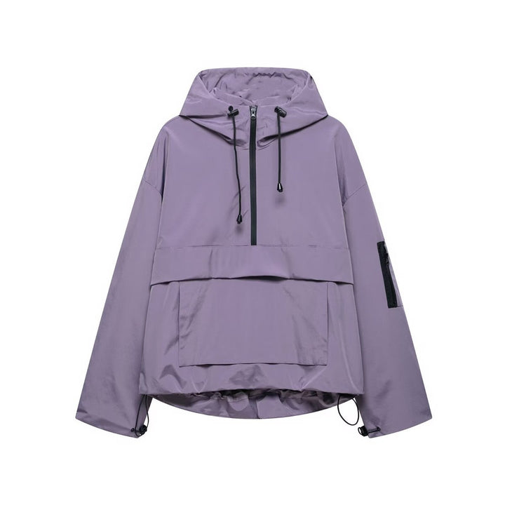 Harper | Sudadera con Capucha para Mujer, Anorak Acolchado con Media Cremallera