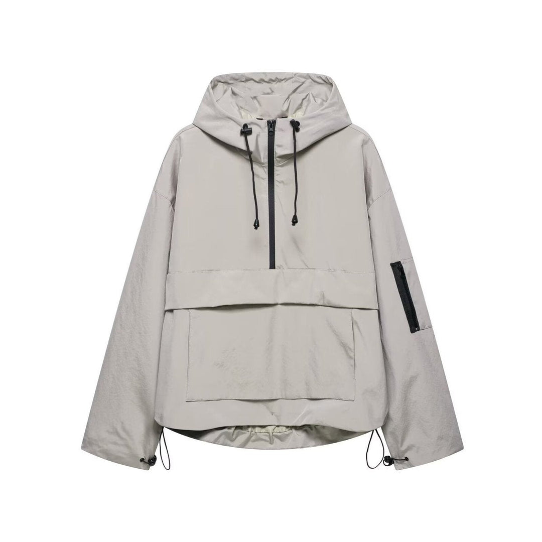 Harper | Sudadera con Capucha para Mujer, Anorak Acolchado con Media Cremallera