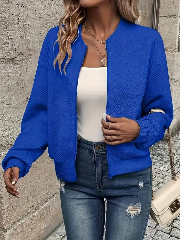 Emma | Chaqueta Bomber de Mujer Acolchada con Cremallera Texturizada